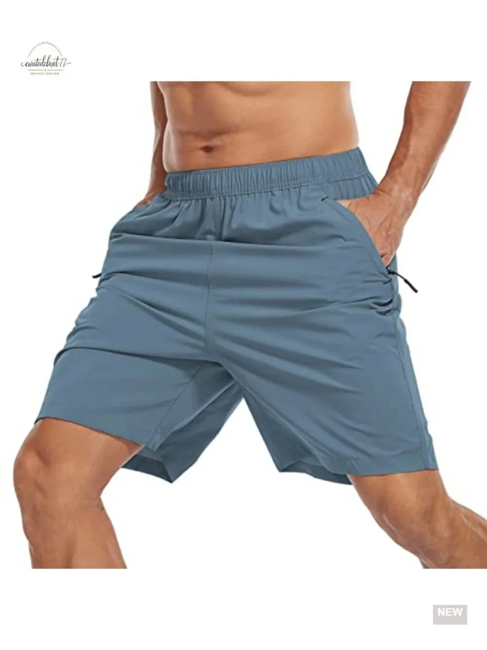 Athletic Hiking Shorts Quick-Dry Water Resistant Lightweight Mens with Zipper